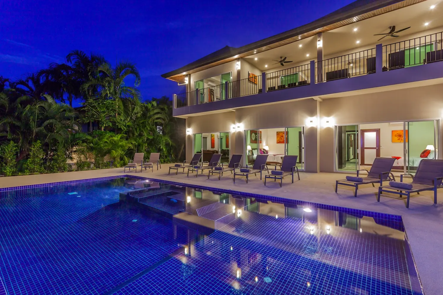 Gold Villa — Villa at night