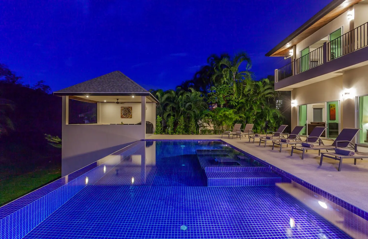 Ivory Villa — Villa at night