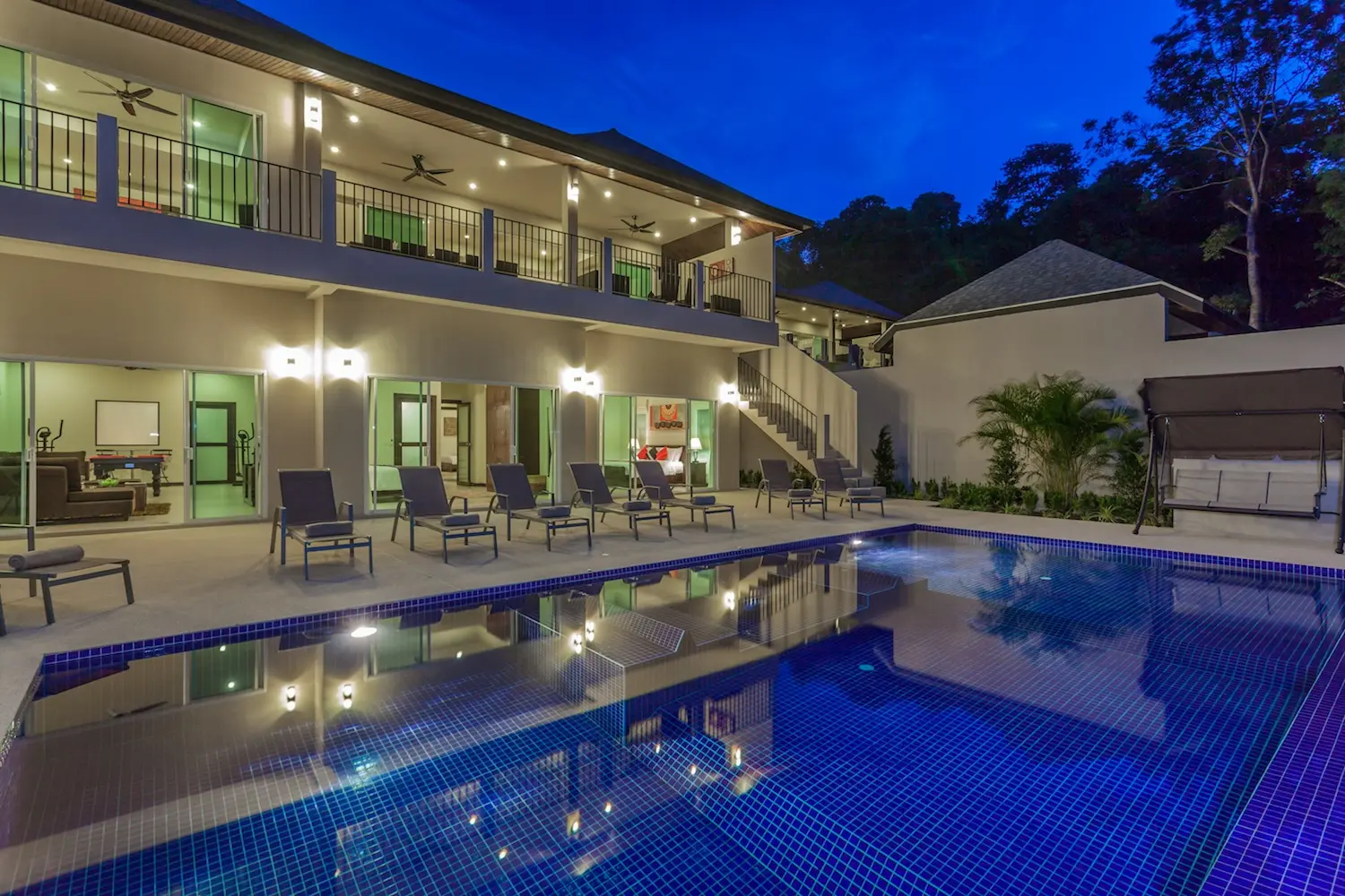 Ivory Villa — Villa at night